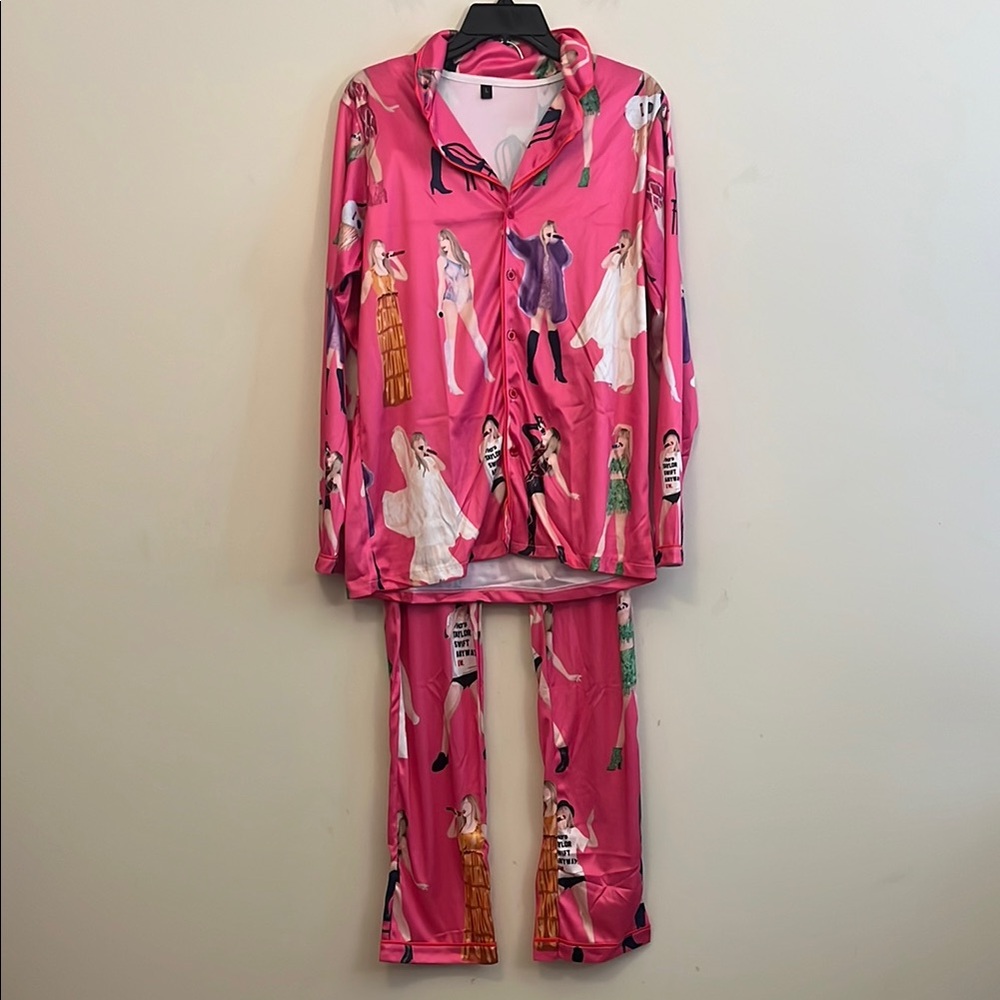 Taylor Swift Pink Pajamas Size Large